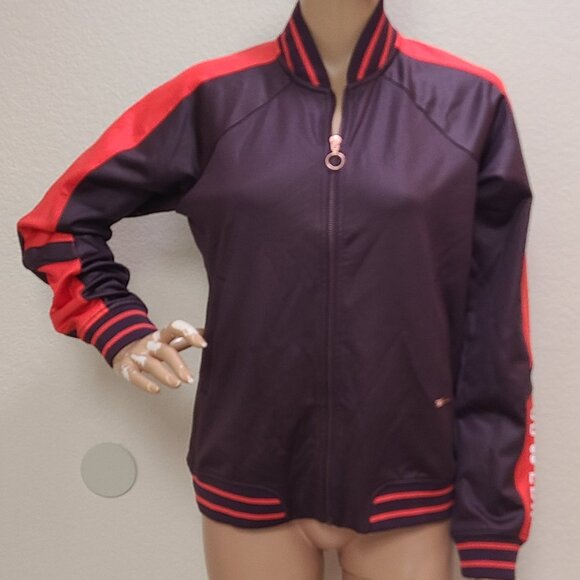 NEW NWT! SWEATY BETTER CRAFT TRACK TOP VARSITY TRACK JACKET ATHLEISURE sz S - Picture 2 of 9